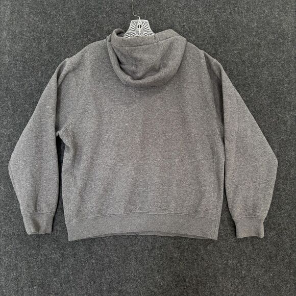 Nike Club Fleece Hoodie Men's Medium Gray Pullover Sweatshirt Swoosh BV2654-071 - Picture 3 of 8